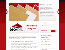 Tablet Screenshot of partner.deokork.cz